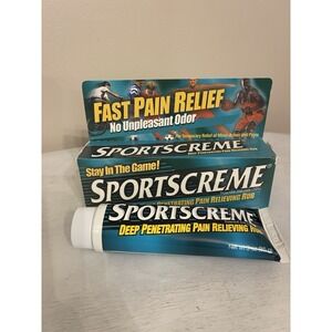 Sportscreme Deep Penetrating Pain Relieving Rub 1 Tube 3 Oz 85g. New *READ*